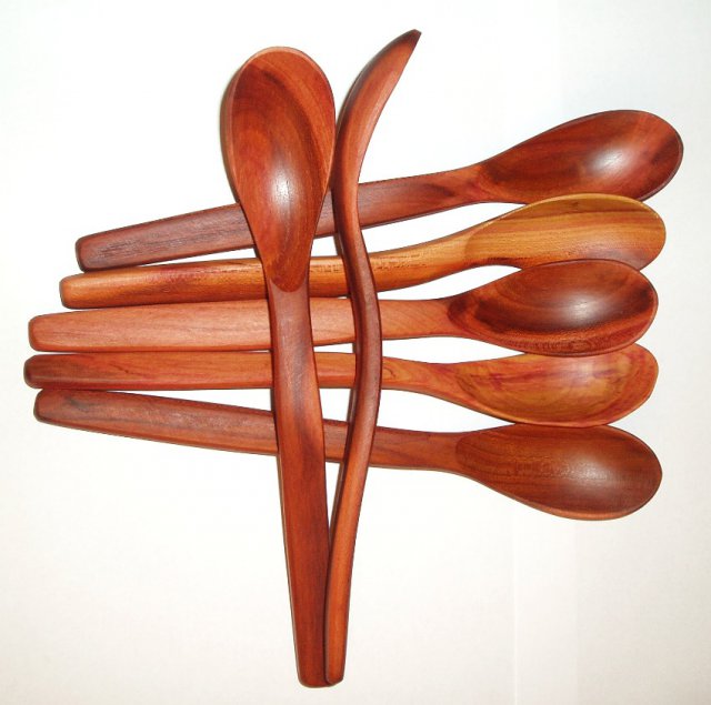 Dřevěná lžíce - Na teplé pokrmy - Švestka > varianta užší náhubek