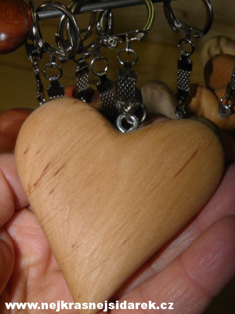 Srdce ze dřeva - KLÍČENKA - Olše > varianta Olše