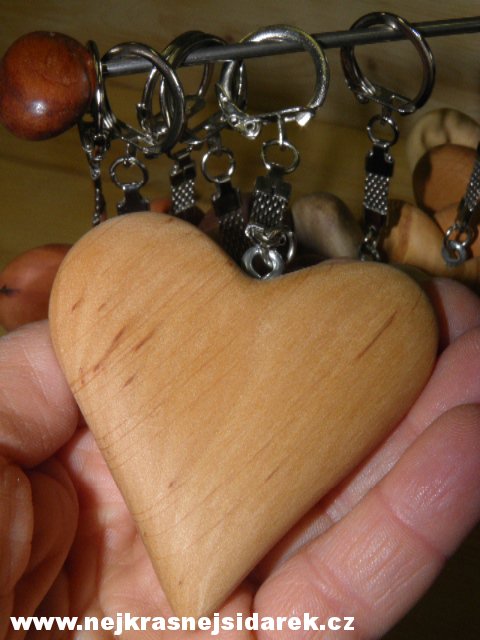 Srdce ze dřeva - KLÍČENKA - Olše > varianta Olše