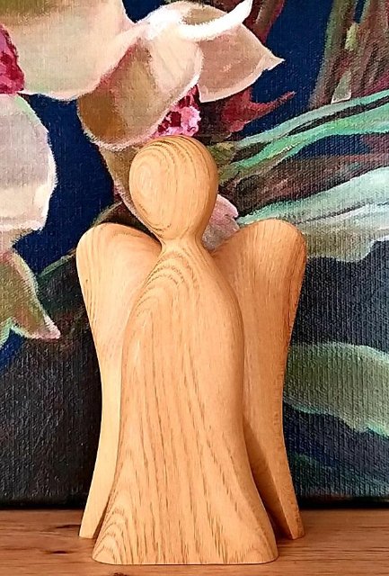 Anděl ze dřeva - velký > varianta Akát