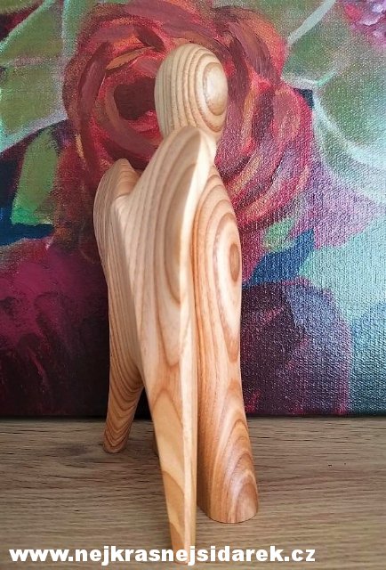 Anděl ze dřeva - velký > varianta Jasan