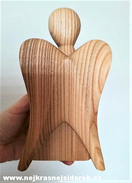 Anděl ze dřeva - velký > varianta Jasan