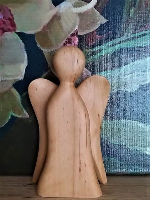 Anděl ze dřeva - velký > varianta Olše