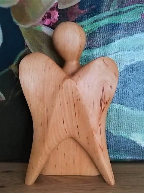 Anděl ze dřeva - velký > varianta Olše