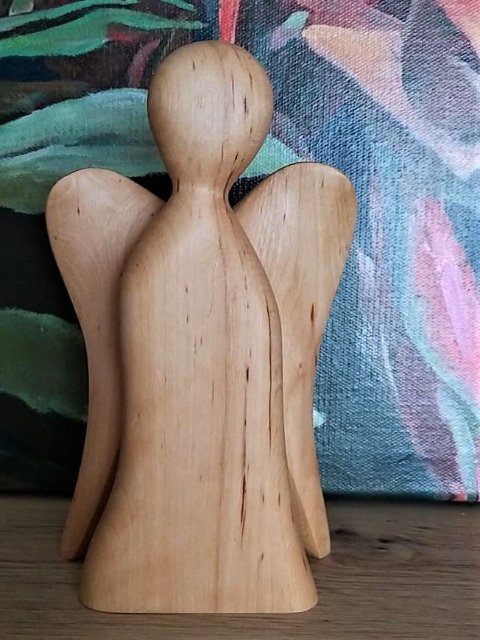 Anděl ze dřeva - velký > varianta Olše