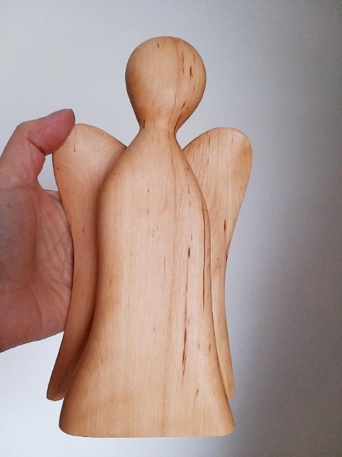 Anděl ze dřeva - velký > varianta Olše