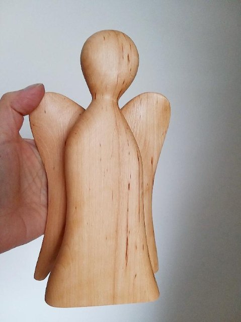 Anděl ze dřeva - velký > varianta Olše