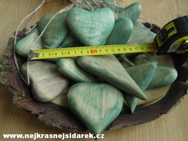 Srdíčko na zavěšení - Zelené > varianta Lípa