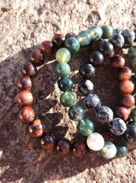 Sada broušených minerálu - kozoroh > varianta pánská