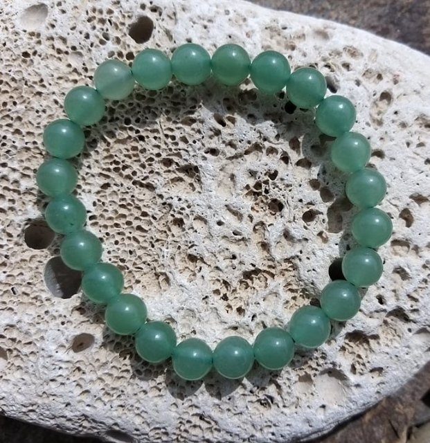 Set dřevěných náramků s avanturínem > varianta Dámská a dětská