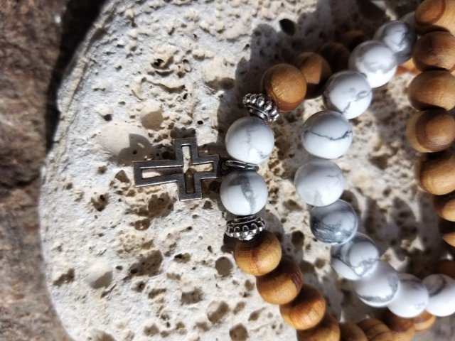 Set dřevěných náramků s magnezitem > varianta PÁNSKÁ,DÁMSKÁ,DĚTSKÁ