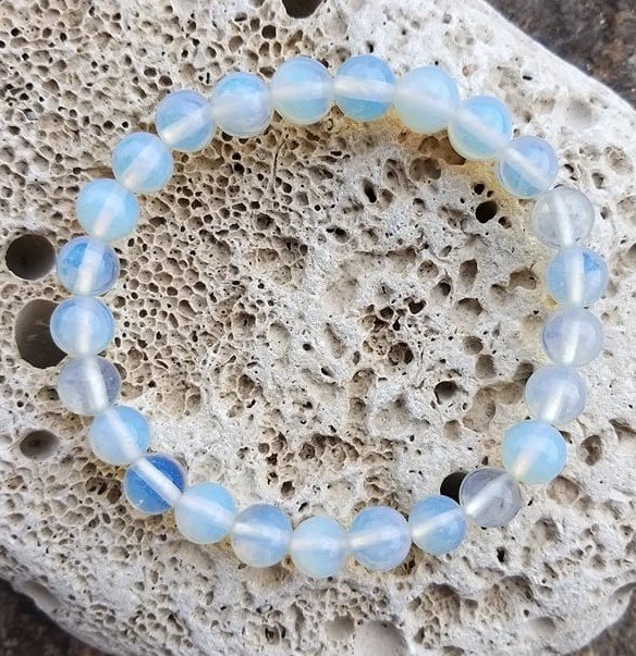 Set dřevěných náramků s měsíčním kamenem > varianta pánská, dámská, dětská