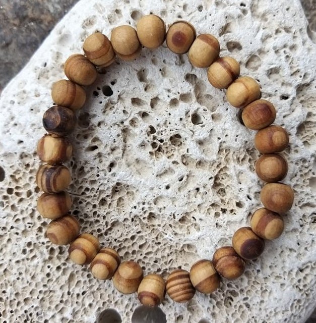 Set dřevěných náramků s amazonitem > varianta PÁNSKÁ, DÁMSKÁ, DĚTSKÁ