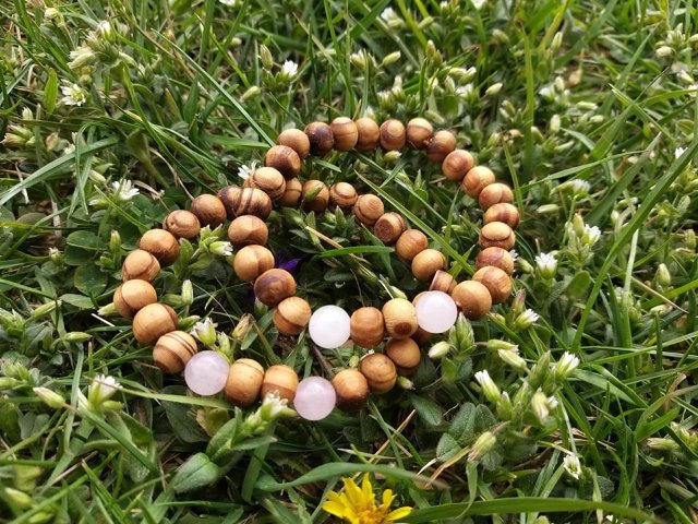 Růženínoví náramek se dřevem > varianta PÁNSKÁ, DÁMSKÁ, DĚTSKÁ