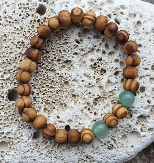 Avanturýnoví náramek se dřevem > varianta PÁNSKÁ, DÁMSKÁ, DĚTSKÁ