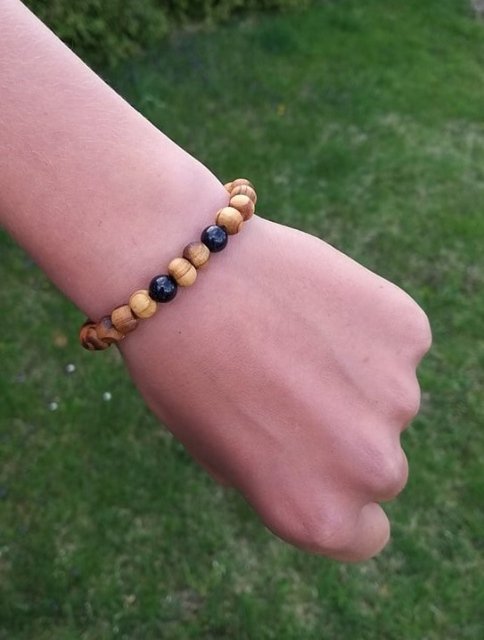 Avanturýnový náramek se dřevem > varianta PÁNSKÁ, DÁMSKÁ, DĚTSKÁ