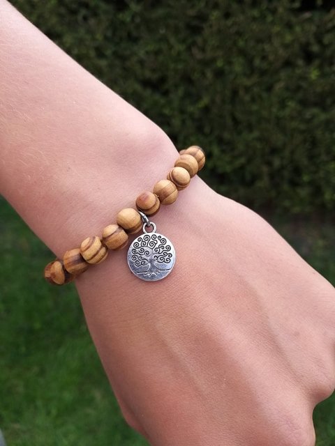 Třešňový náramek se stromem života > varianta PÁNSKÁ, DÁMSKÁ, DĚTSKÁ