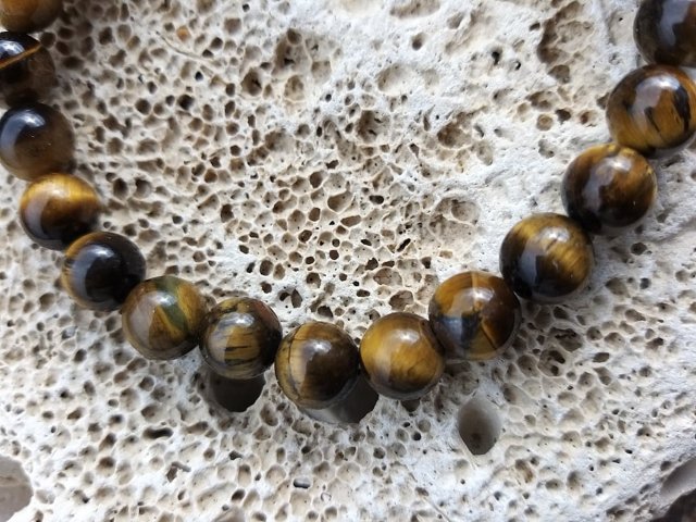 Set dřevěných náramků s tygřím okem > varianta PÁNSKÁ, DÁMSKÁ, DĚTSKÁ