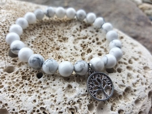 Náramek se stromem života - Magnezit > varianta PÁNSKÁ, DÁMSKÁ, DĚTSKÁ