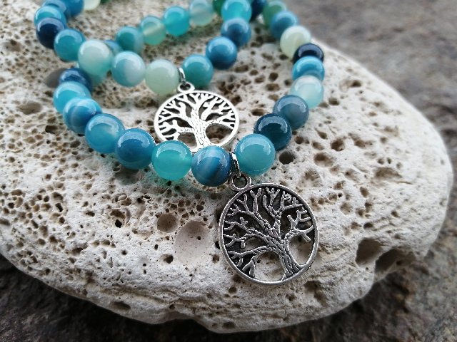 Náramek se stromem života - Achát > varianta PÁNSKÁ, DÁMSKÁ, DĚTSKÁ