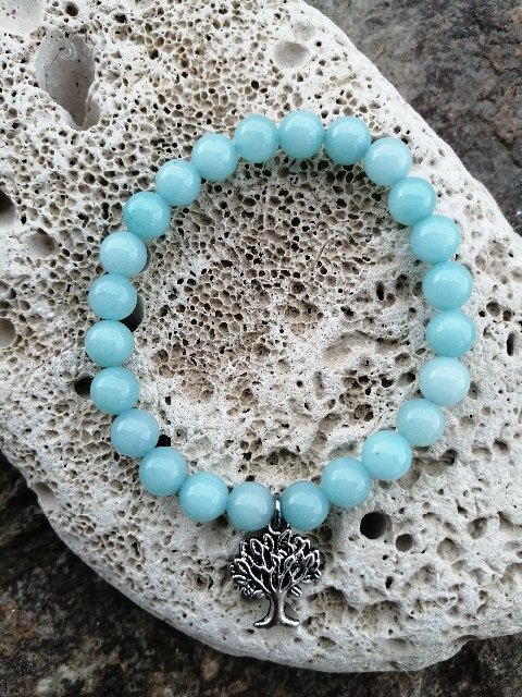 Náramek se stromem života - Amazonit > varianta PÁNSKÁ, DÁMSKÁ, DĚTSKÁ