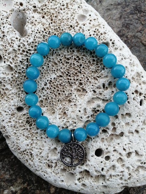 Náramek se stromem života - Amazonit > varianta PÁNSKÁ, DÁMSKÁ, DĚTSKÁ