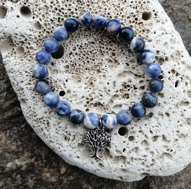 Náramek se stromem života - Sodalit > varianta PÁNSKÁ, DÁMSKÁ, DĚTSKÁ