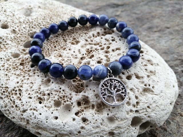 Náramek se stromem života - Sodalit > varianta PÁNSKÁ, DÁMSKÁ, DĚTSKÁ