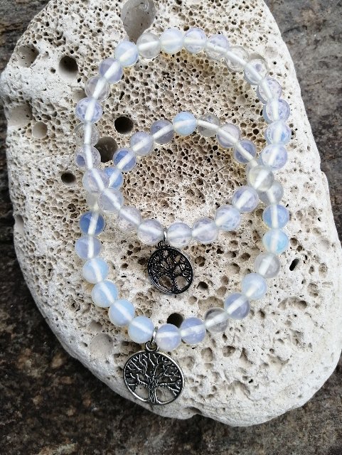 Náramek se stromem života - Měsíční kámen > varianta PÁNSKÁ, DÁMSKÁ, DĚTSKÁ