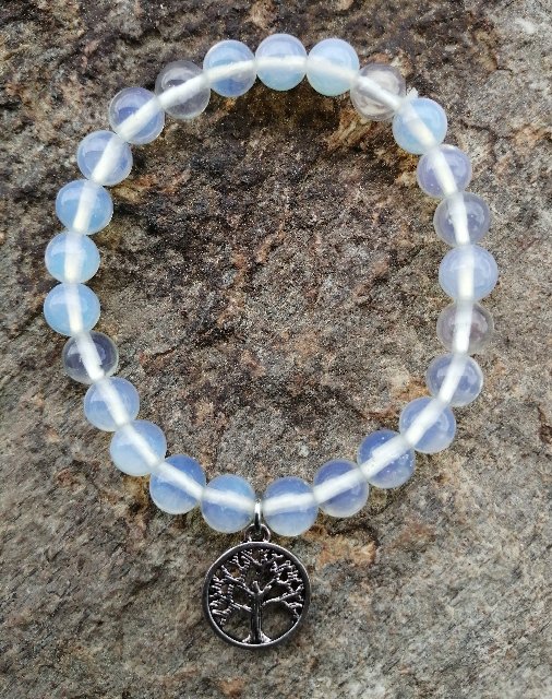 Náramek se stromem života - Měsíční kámen > varianta PÁNSKÁ, DÁMSKÁ, DĚTSKÁ