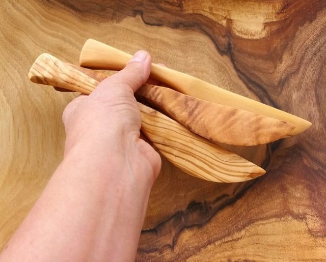 Dřevěný nůž - Oliva > varianta oliva