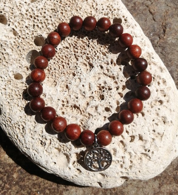 Mahagonový náramek se stromem života > varianta PÁNSKÁ, DÁMSKÁ, DĚTSKÁ