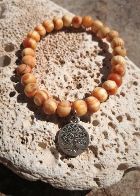 Borovicový náramek se stromem života > varianta PÁNSKÁ, DÁMSKÁ, DĚTSKÁ