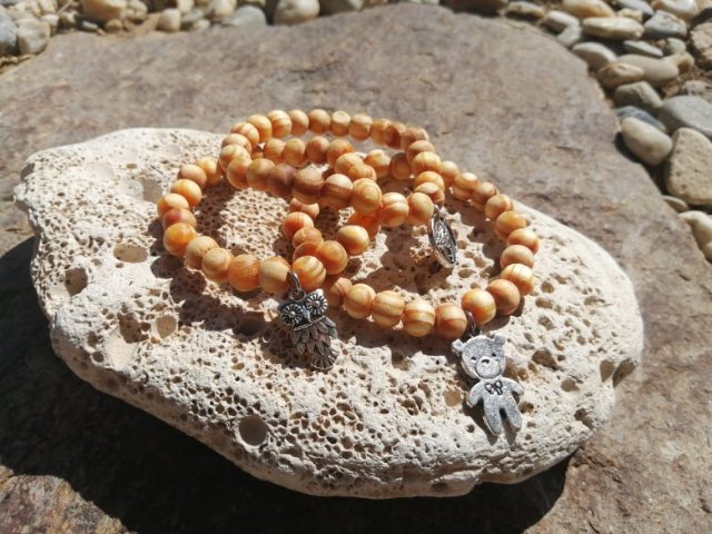 Borovicový náramek se zvířátkama > varianta PÁNSKÁ, DÁMSKÁ, DĚTSKÁ