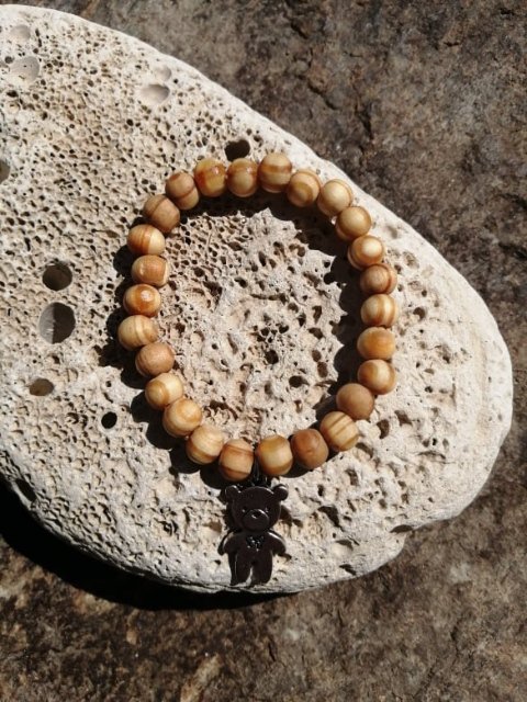 Borovicový náramek se zvířátkama > varianta PÁNSKÁ, DÁMSKÁ, DĚTSKÁ