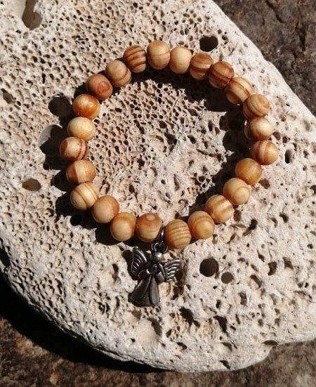 Borovicový náramek s andělem > varianta PÁNSKÁ, DÁMSKÁ, DĚTSKÁ