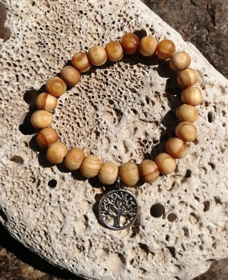 Borovicový náramek se stromem života > varianta PÁNSKÁ, DÁMSKÁ, DĚTSKÁ