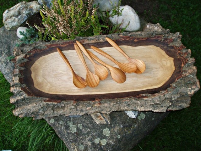 Dřevěná lžička - Dezertní > varianta Třešeň