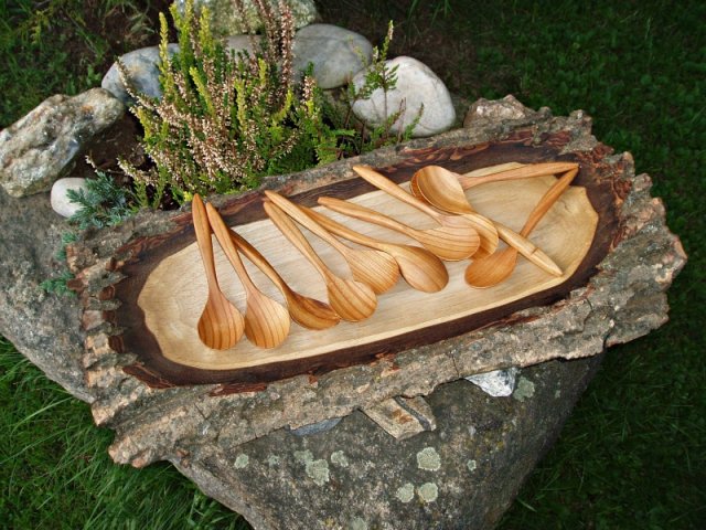 Dřevěná lžička - Dezertní > varianta Třešeň