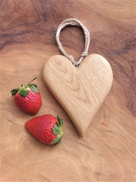 Srdce na zavěšení > varianta Dub