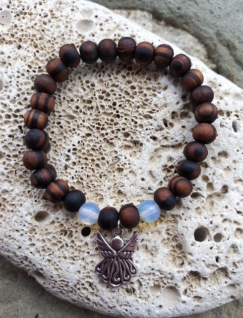 Náramek s měsíčním kamenem s přívěskem > varianta PÁNSKÁ, DÁMSKÁ, DĚTSKÁ