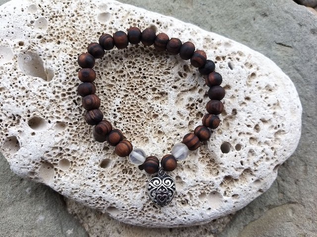 Náramek s měsíčním kamenem s přívěskem > varianta PÁNSKÁ, DÁMSKÁ, DĚTSKÁ