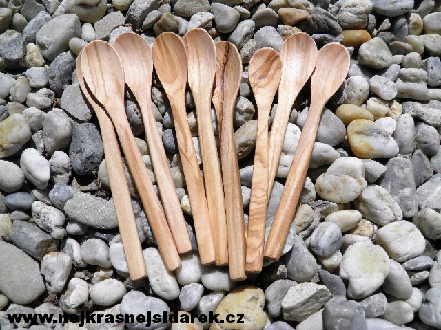 Dřevěná lžička - Dezertní- Pro děti na příkrm - OLIVA > varianta OLIVA