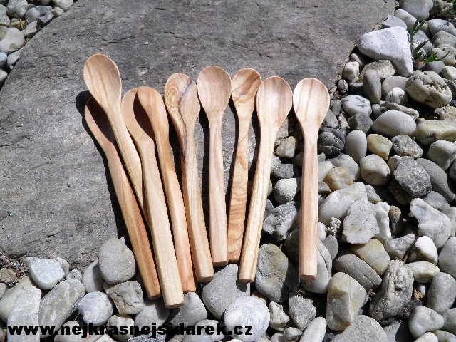 Dřevěná lžička - Dezertní- Pro děti na příkrm - OLIVA > varianta OLIVA