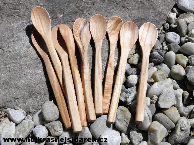 Dřevěná lžička - Dezertní- Pro děti na příkrm - OLIVA > varianta OLIVA