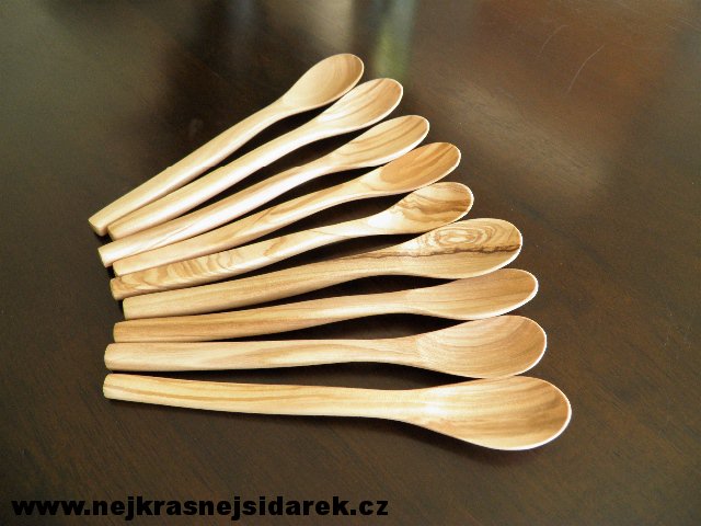 Dřevěná lžička - Dezertní- Pro děti na příkrm - OLIVA > varianta OLIVA