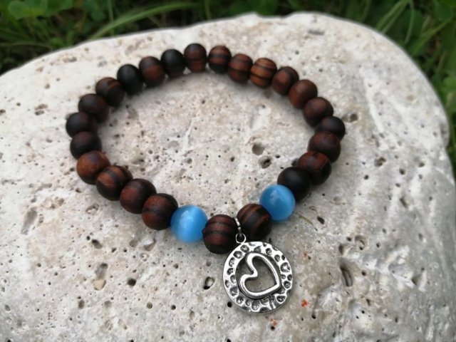 Set dřevěných náramků s ulexitem > varianta PÁNSKÁ, DÁMSKÁ, DĚTSKÁ