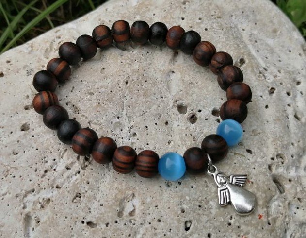 Set dřevěných náramků s ulexitem > varianta PÁNSKÁ, DÁMSKÁ, DĚTSKÁ