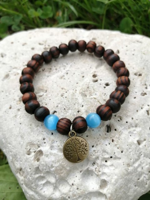 Set dřevěných náramků s ulexitem > varianta PÁNSKÁ, DÁMSKÁ, DĚTSKÁ