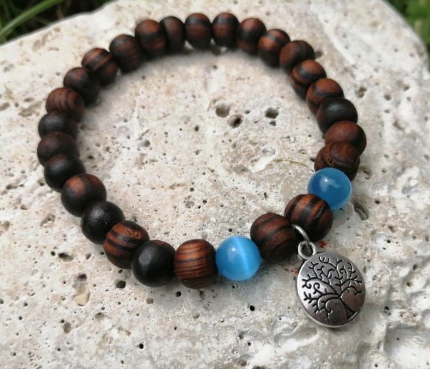 Set dřevěných náramků s ulexitem > varianta PÁNSKÁ, DÁMSKÁ, DĚTSKÁ